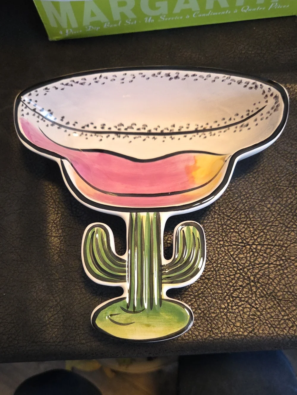 Clay Art Margarita Cactus Serving Bowl Set - Multicolor
